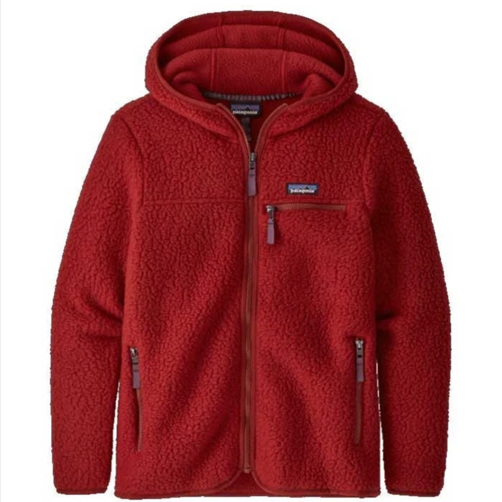 Patagonia W Retro Pile Hoody Molten Lava Medium